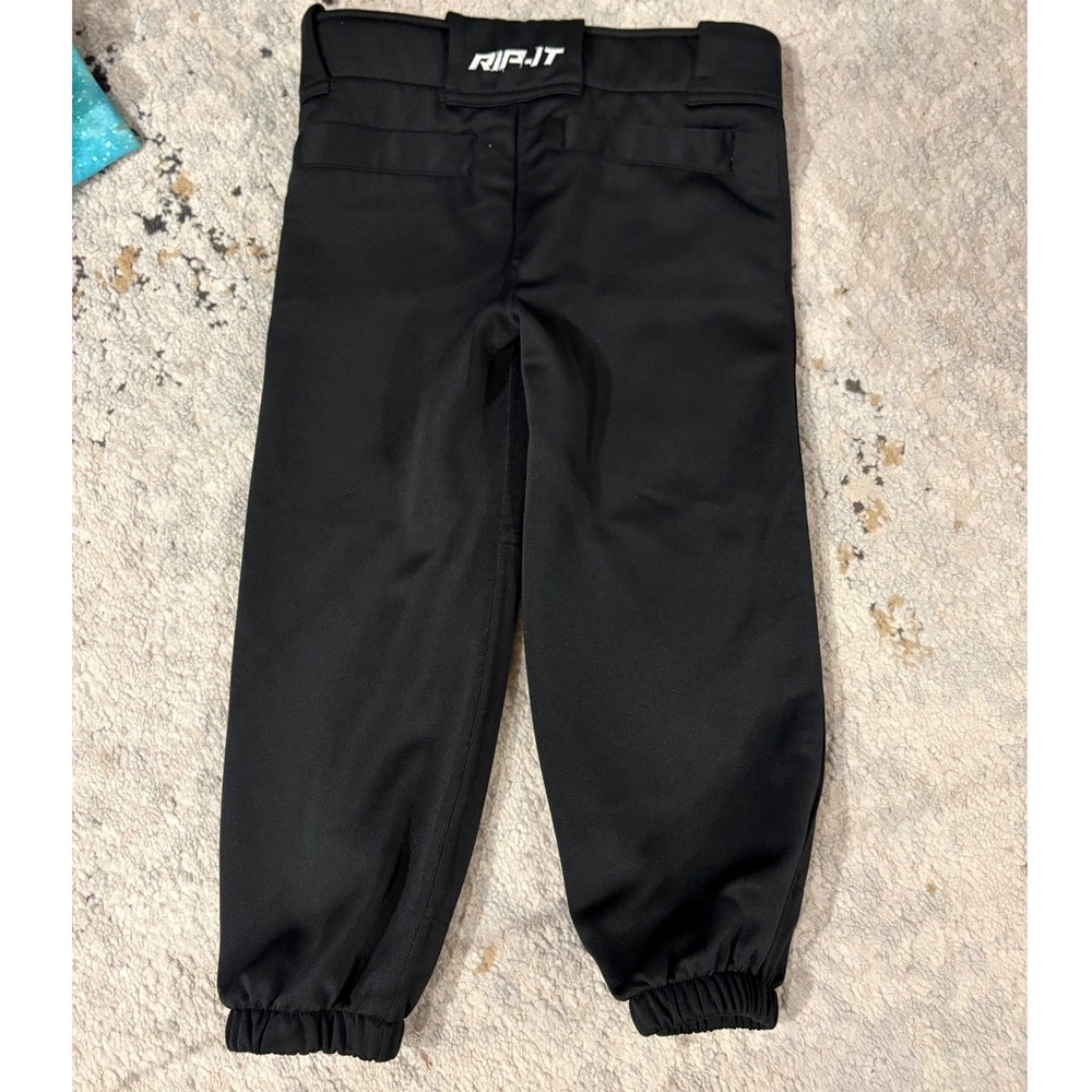 RIP-IT Girls Black Softball Pants Knicker Style Size Large Kids Athletic